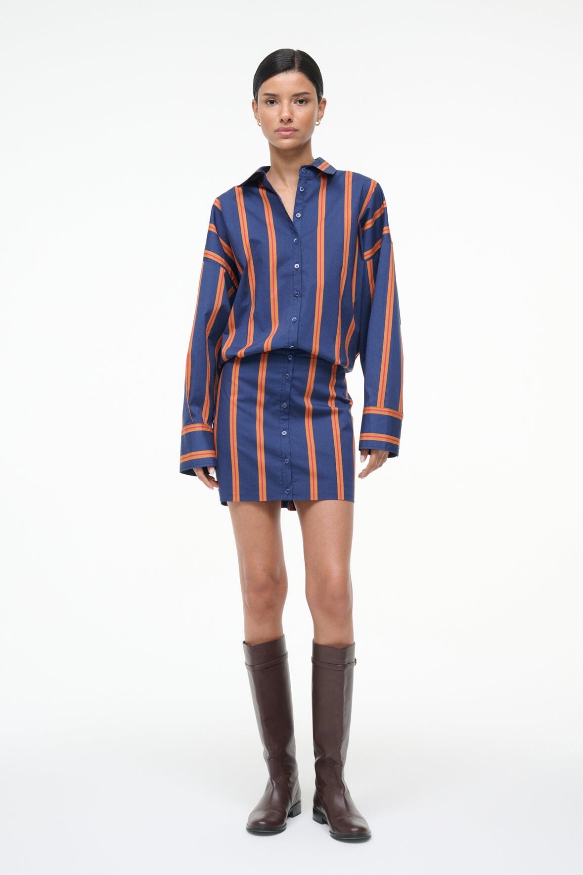 CYNTHIA DRESS | RAILROAD STRIPE