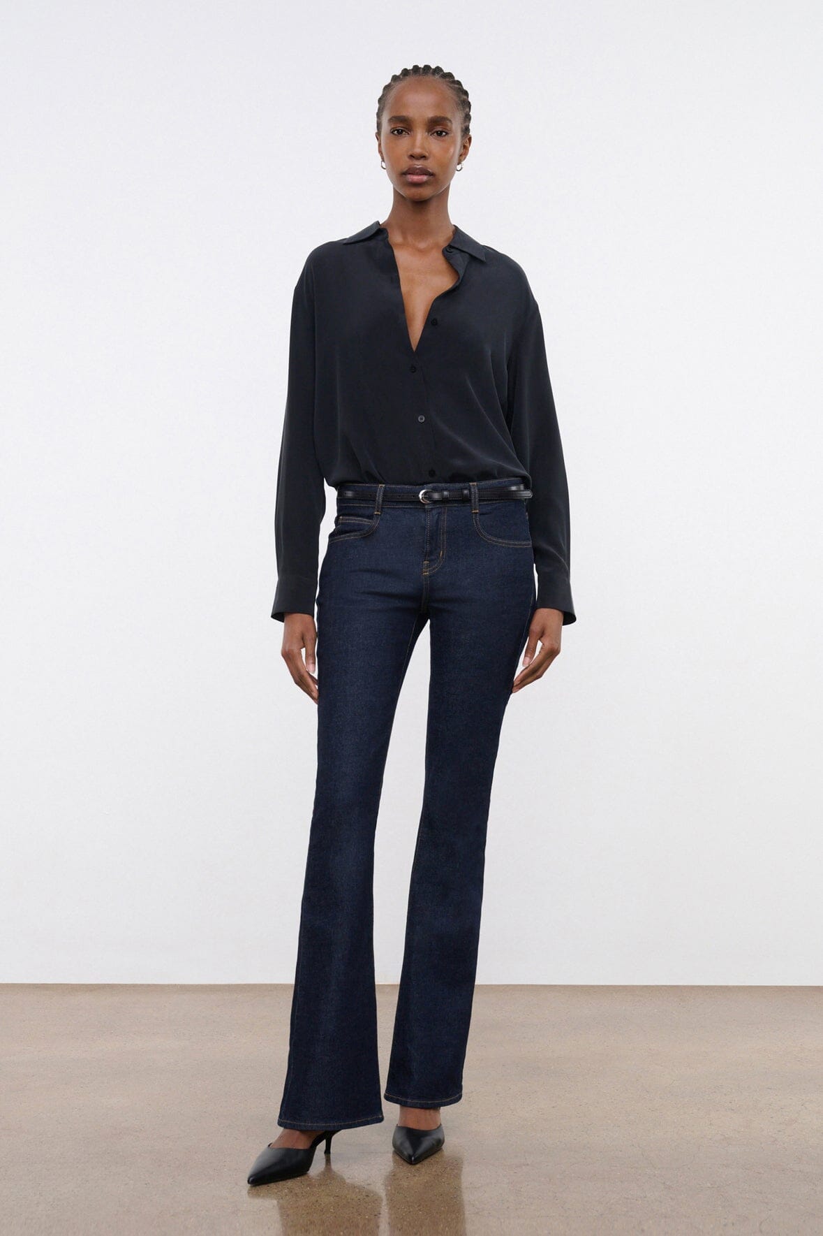 KYLE STRETCH FLARE JEAN | INDIGO - Image 6
