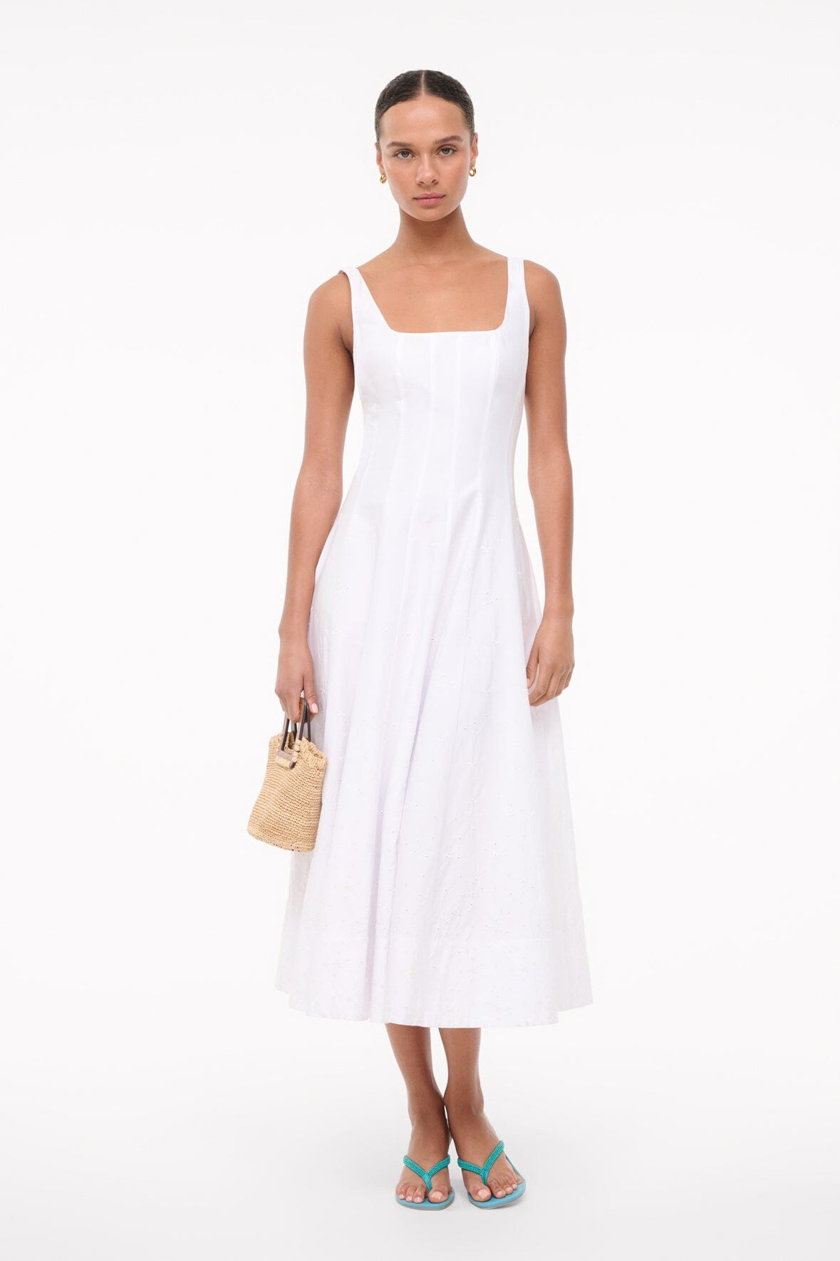 WELLS DRESS | WHITE EMBROIDERY - Image 4