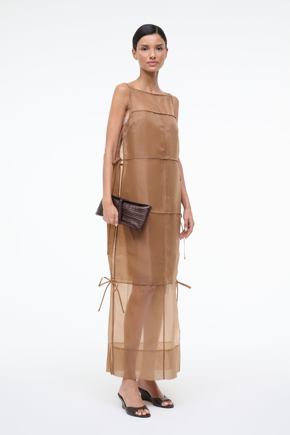 EVE CLUTCH | ESPRESSO CROCO - Image 2