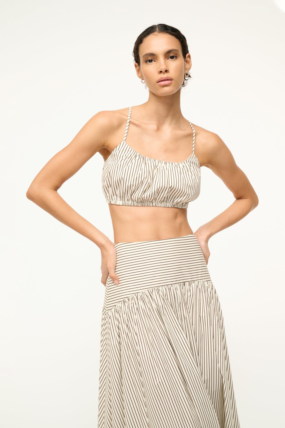 HAMMOCK TOP | IVORY DARK OAK MICRO STRIPE - Image 2