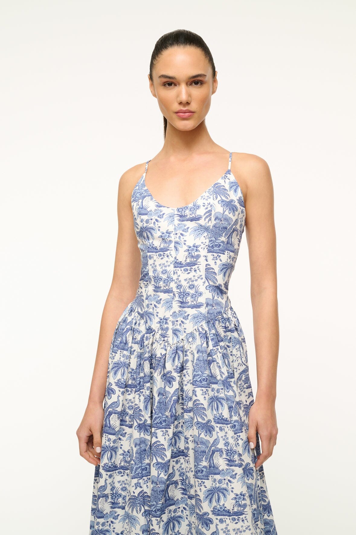 DENA DRESS | BLUE TOILE - Image 4