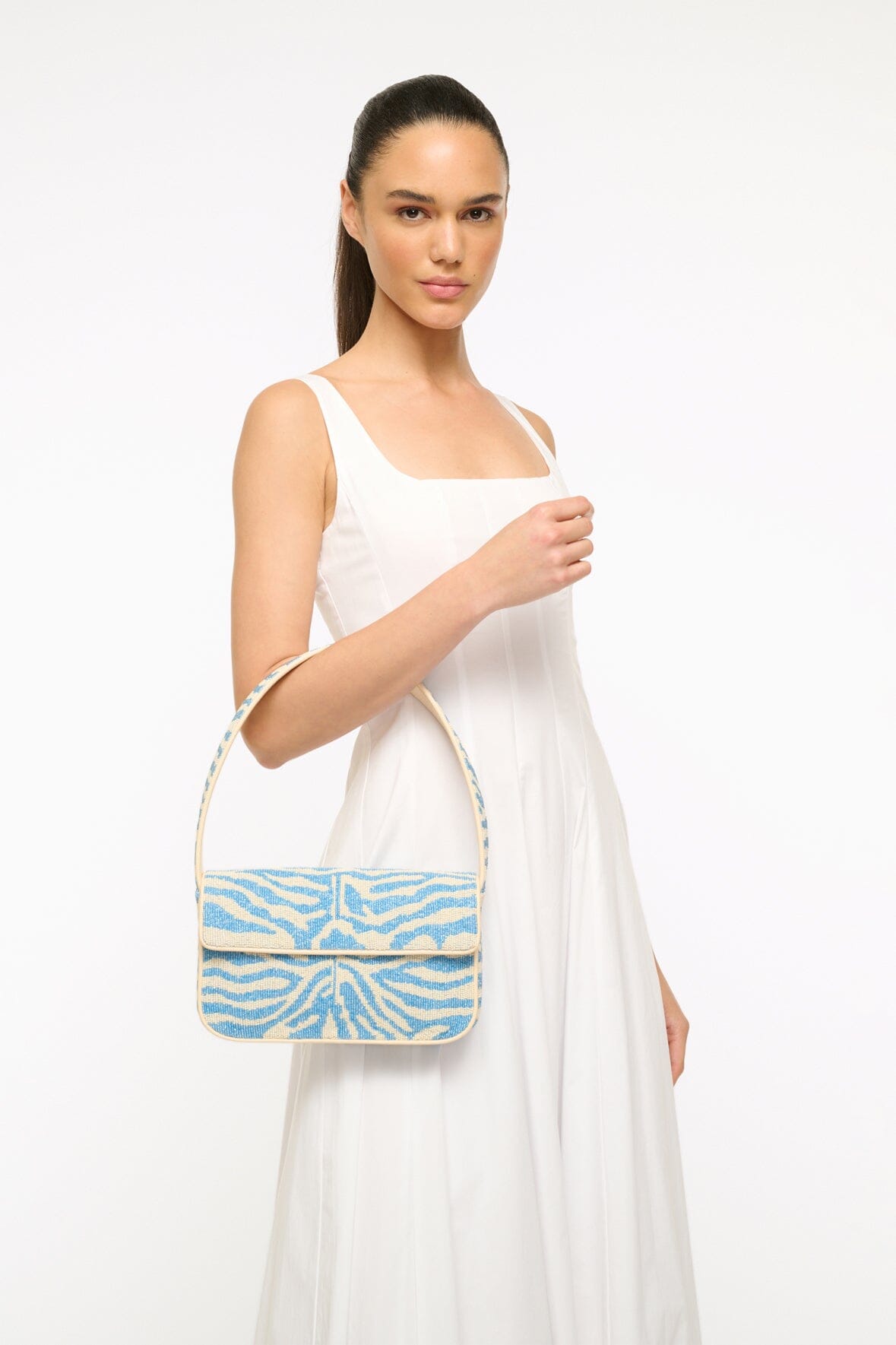 TOMMY BEADED BAG | LIGHT BLUE CREAM - Image 4