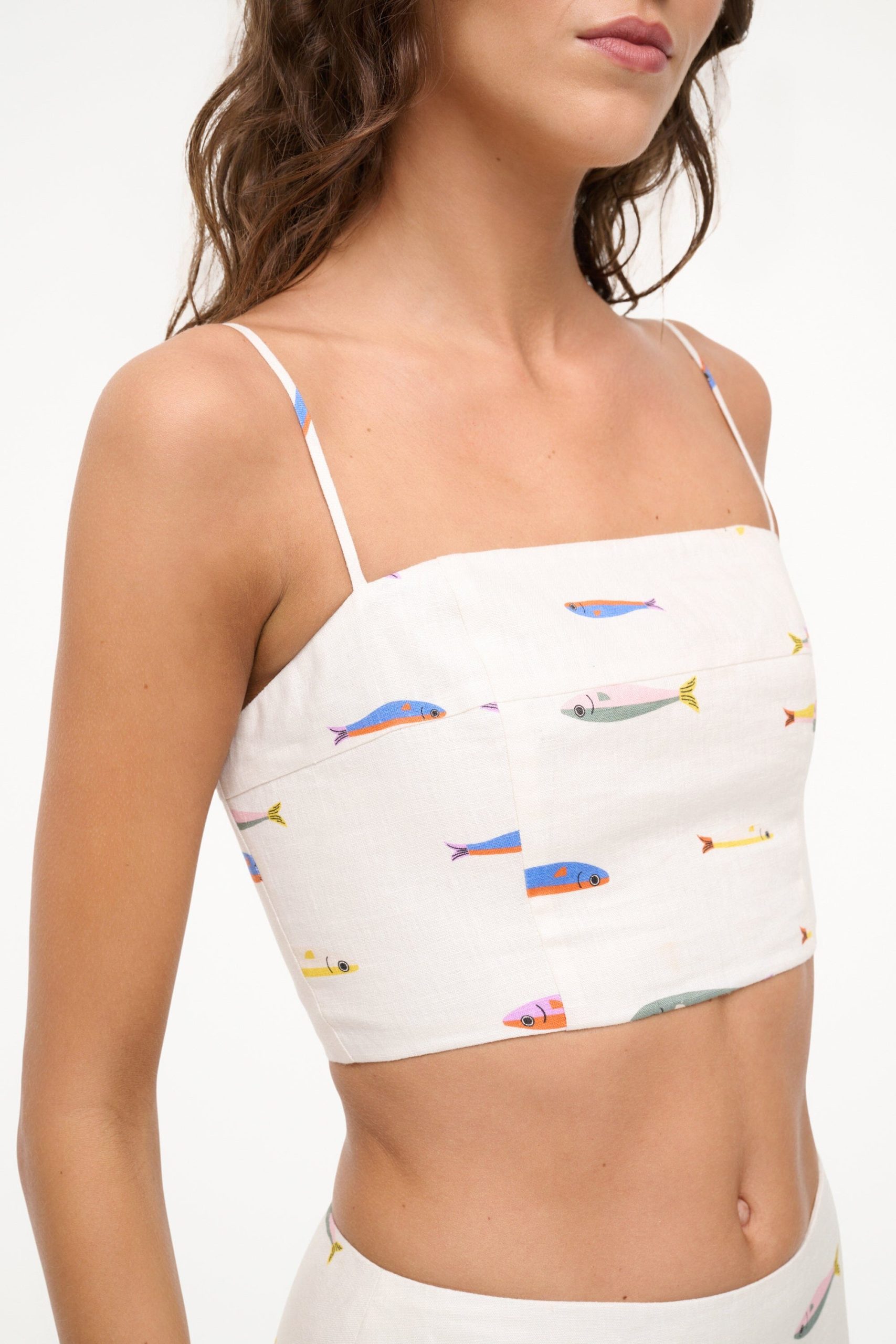 FEDERICO LINEN TOP | POP SARDINES IVORY - Image 5