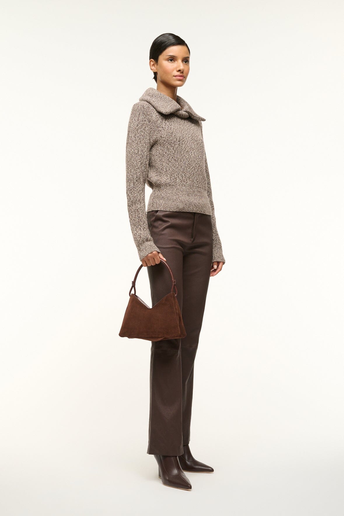 VALERIE SHOULDER BAG | MAHOGANY SUEDE - Image 7