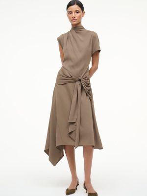 DAVINA DRESS | TRUFFLE