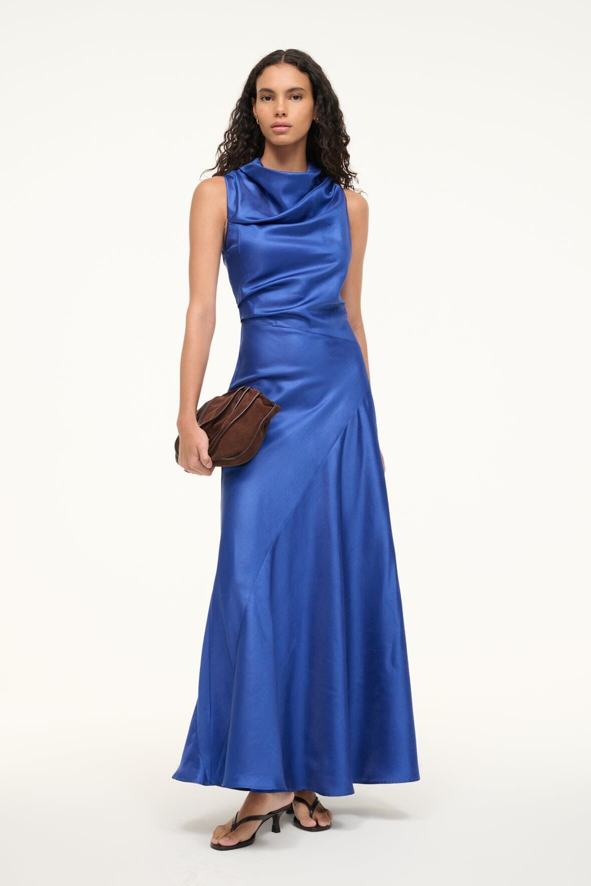 FRIDA SILK DRESS | DEEP SEA - Image 3