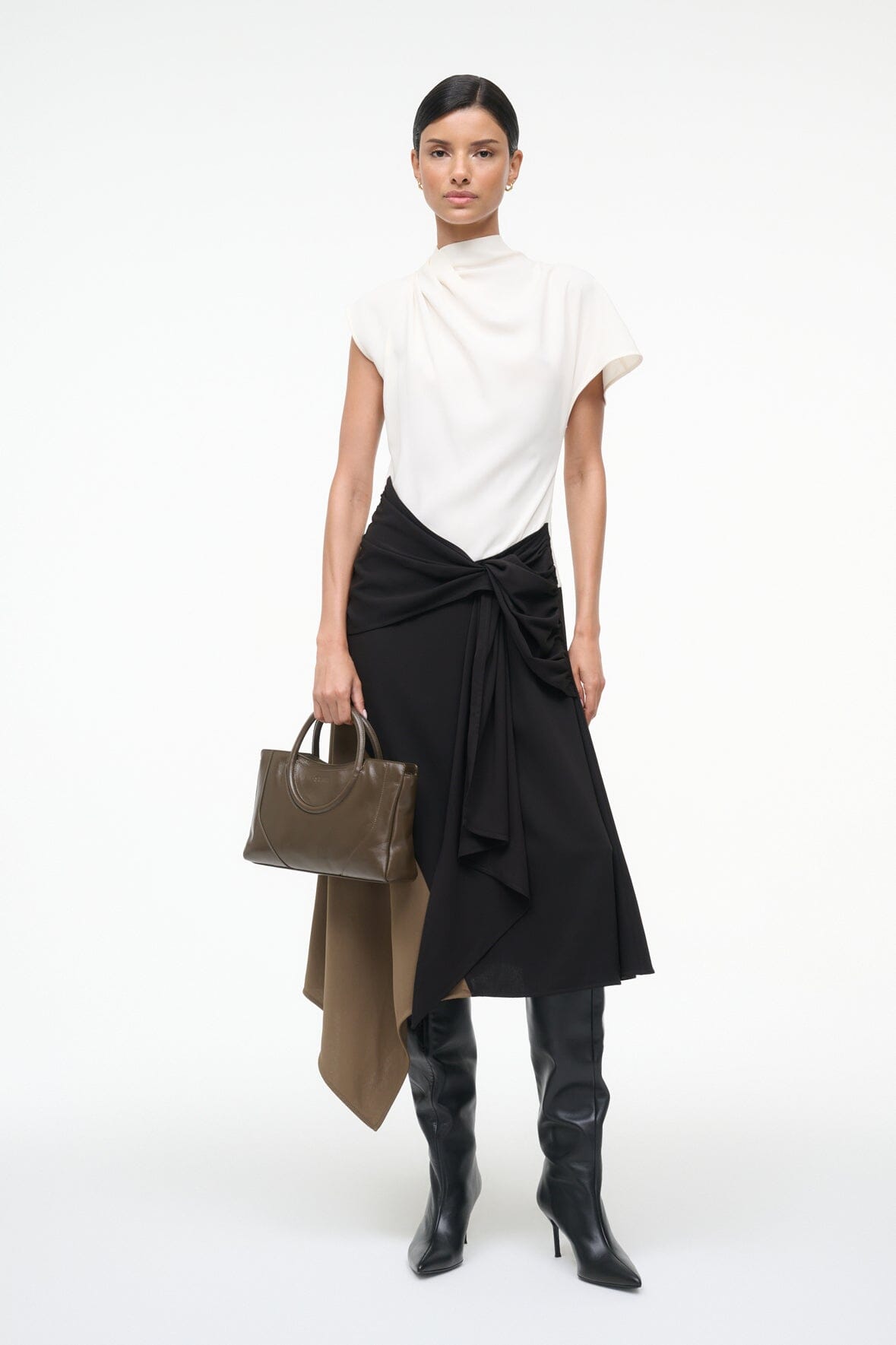 DAVINA DRESS | BLACK MULTI - Image 4