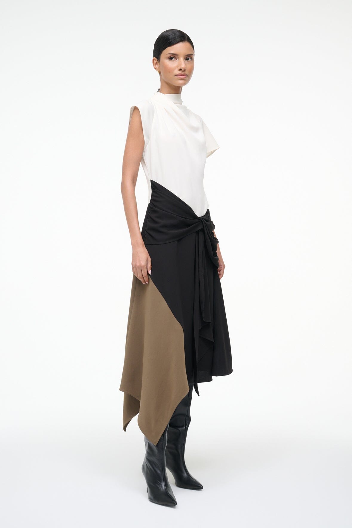DAVINA DRESS | BLACK MULTI - Image 5