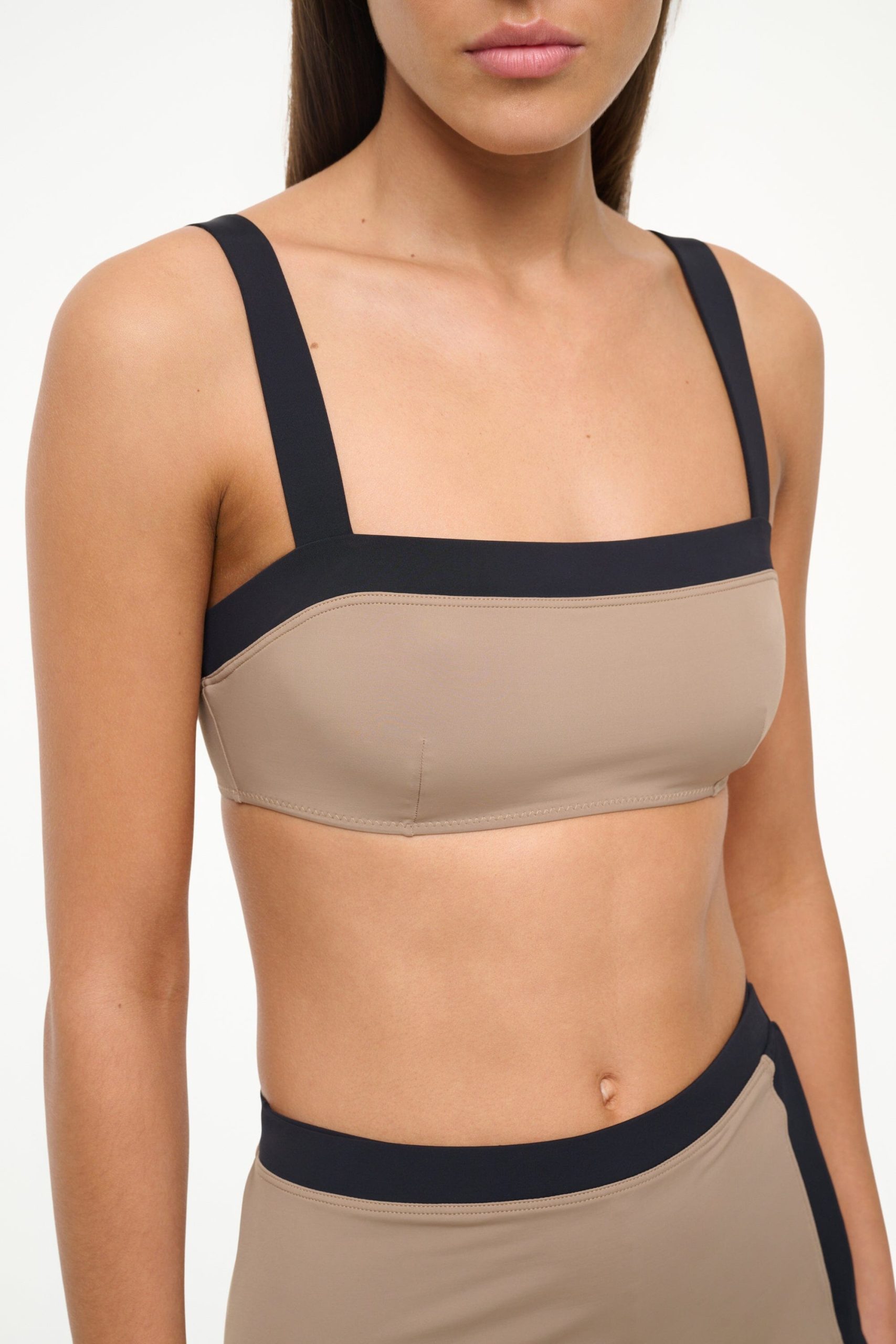 LIV BIKINI TOP | TAUPE BLACK - Image 2