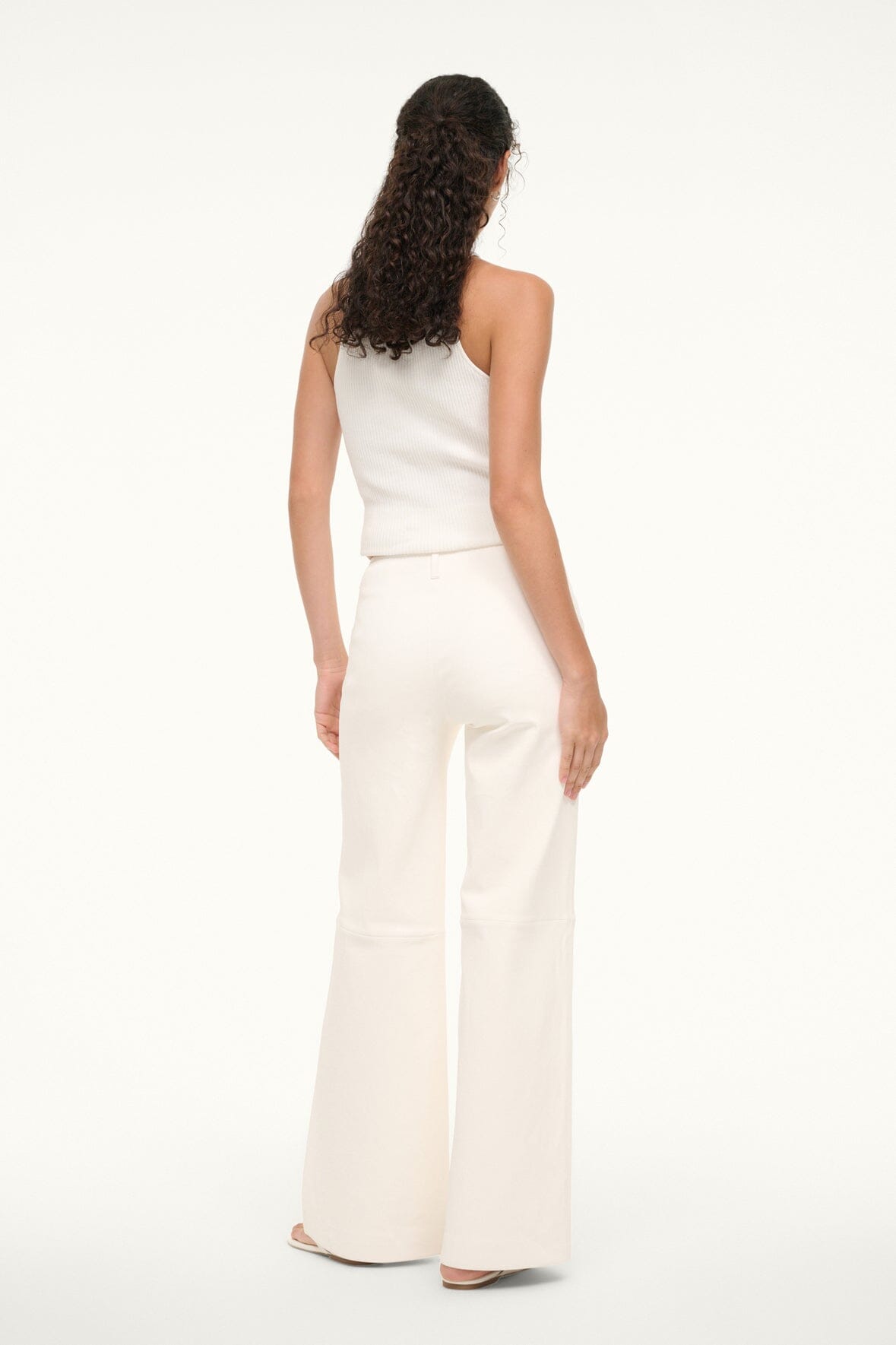 ALINE LEATHER PANTS | IVORY - Image 4