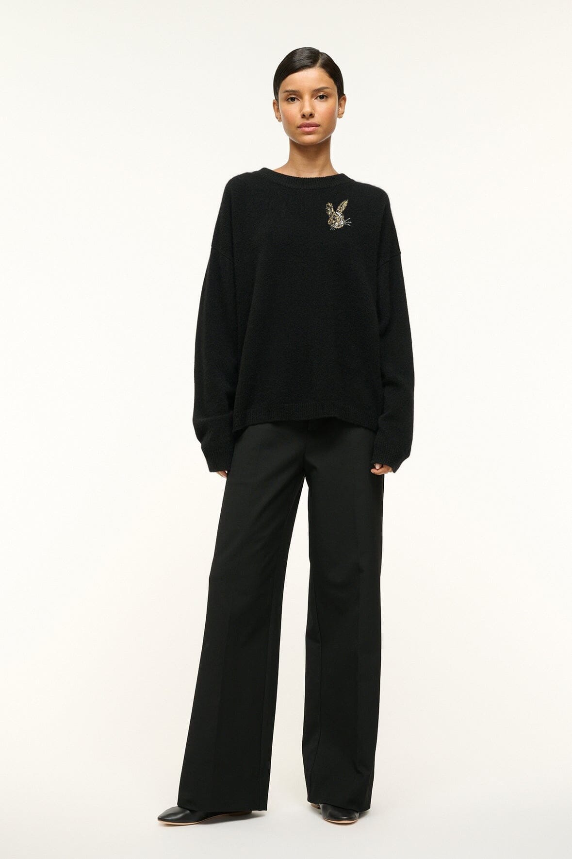 CUSTOM STAUD x C.BONZ SERRANO CASHMERE SWEATER | BLACK - Image 2