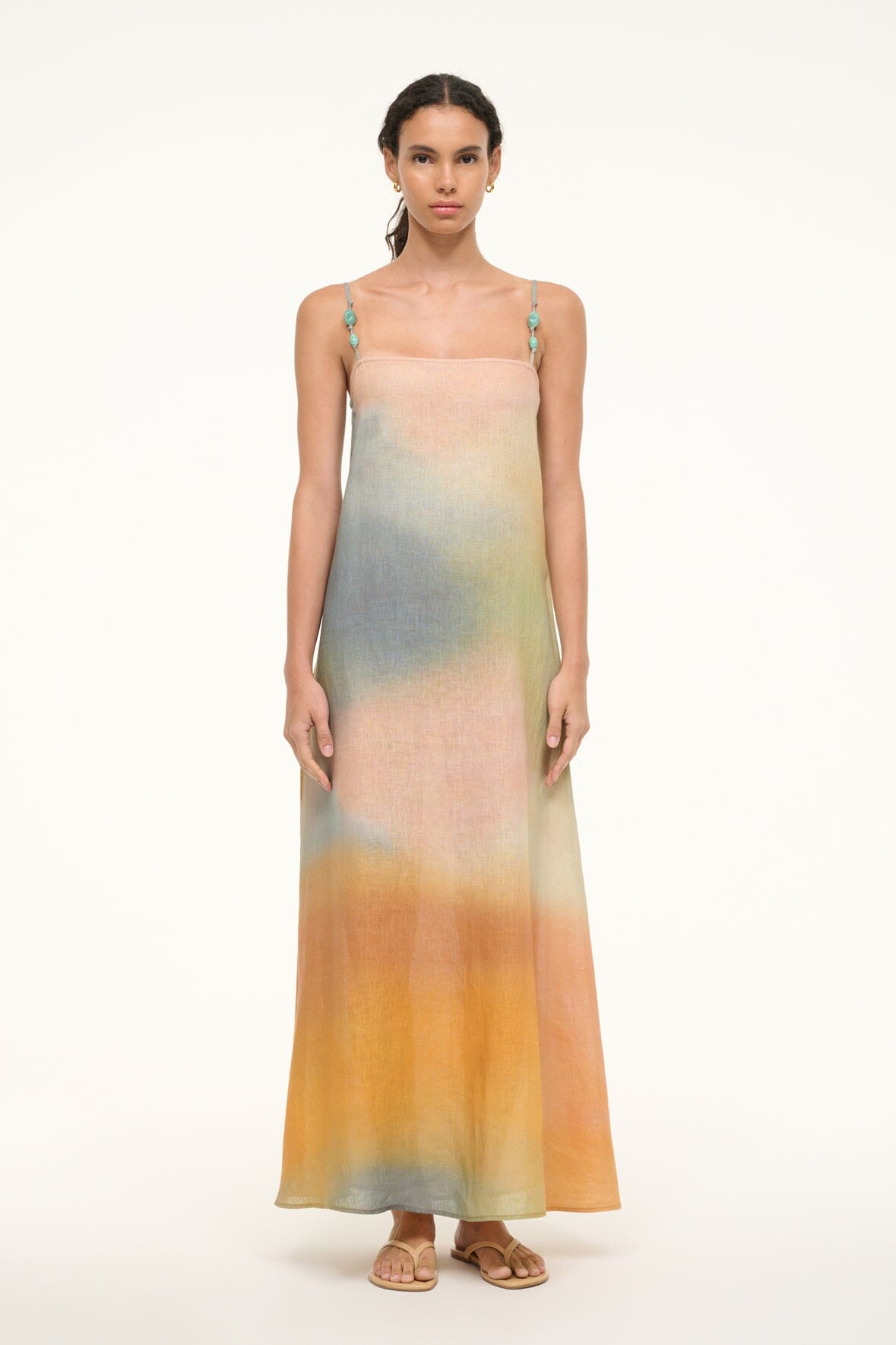 LAURA LINEN DRESS | PASTEL CLOUDS - Image 3