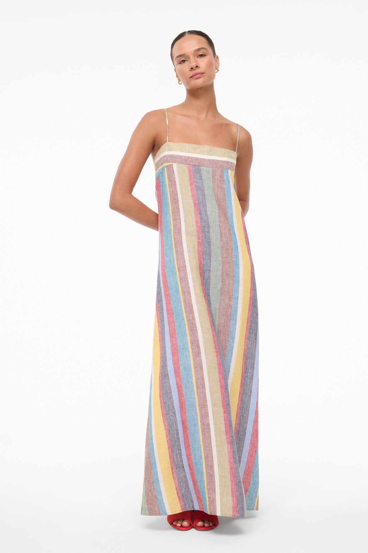 LAURA LINEN DRESS | MARKET STRIPE