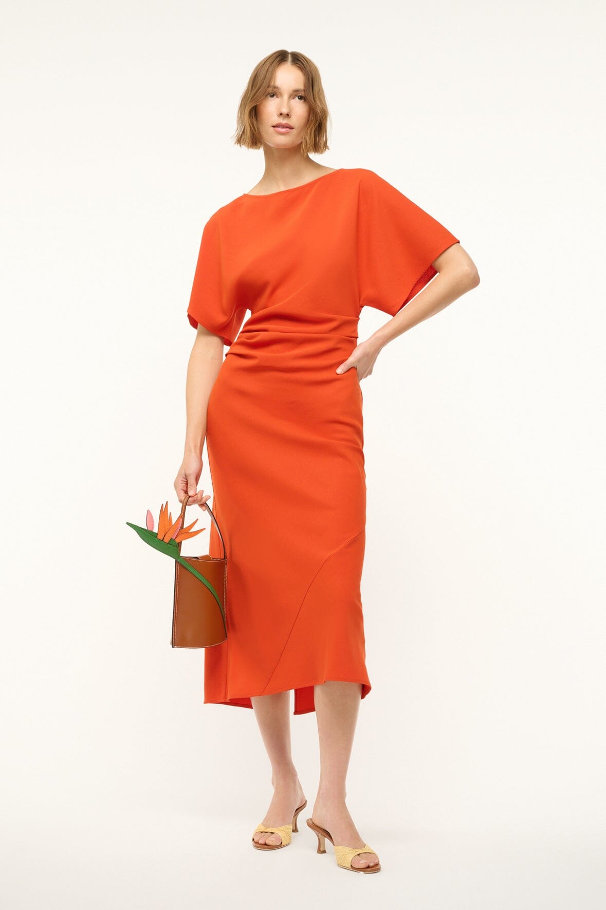AMELIE MIDI DRESS | CAYENNE