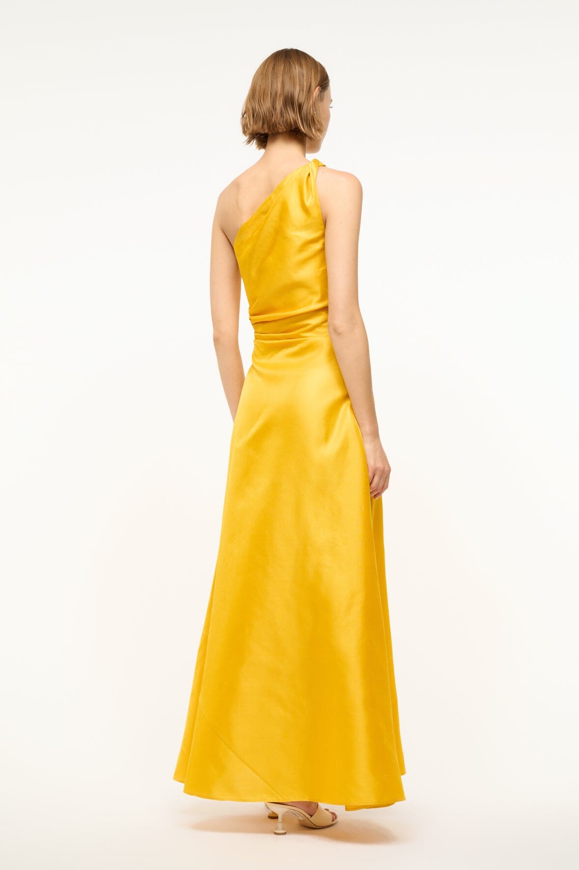 ESTE SILK DRESS | SUNSET GOLD - Image 4