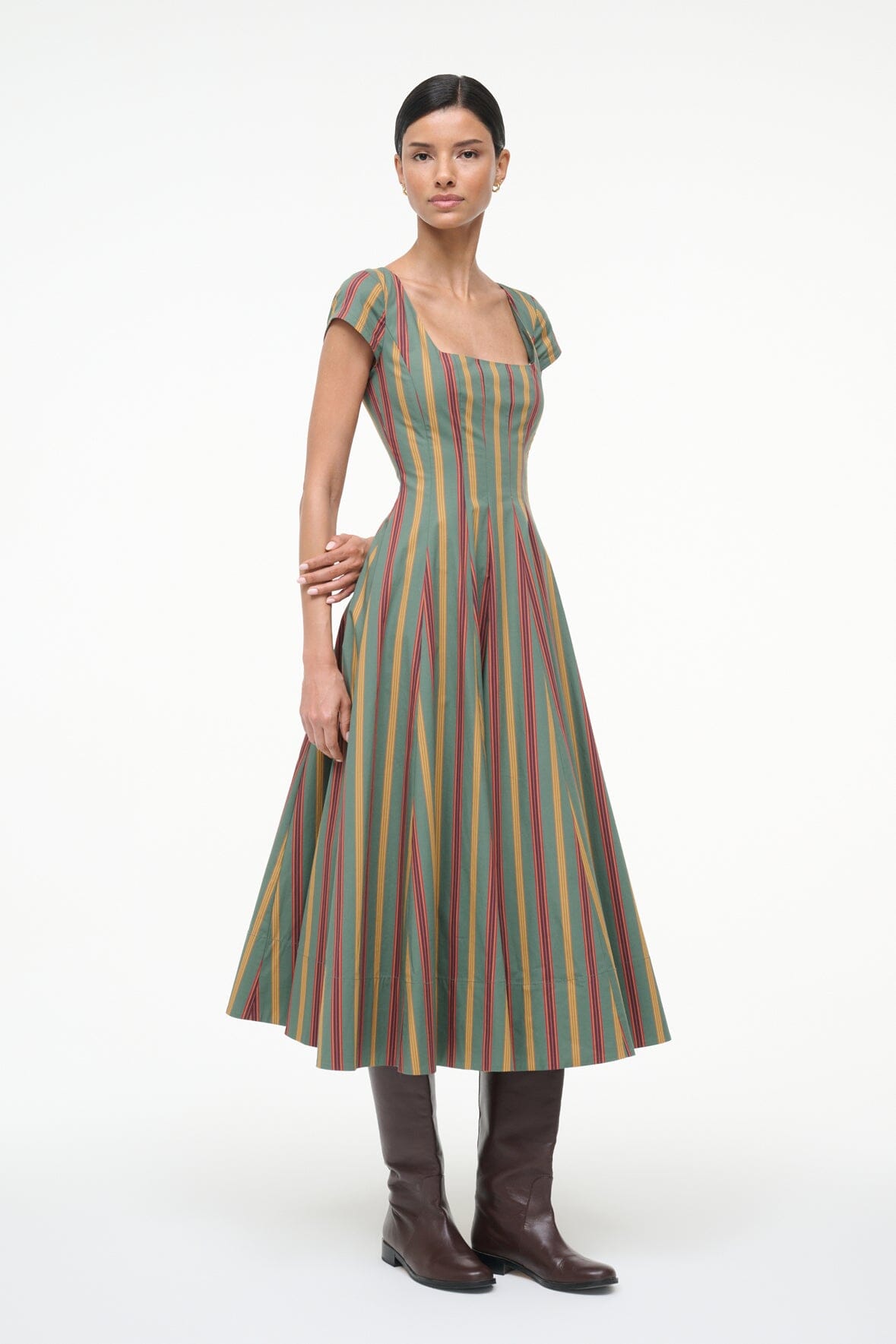 SHORT SLEEVE WELLS DRESS | TRAILBLAZER STRIPE - Image 3