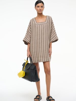 MANUELA LINEN DRESS | SAHARA STRIPE
