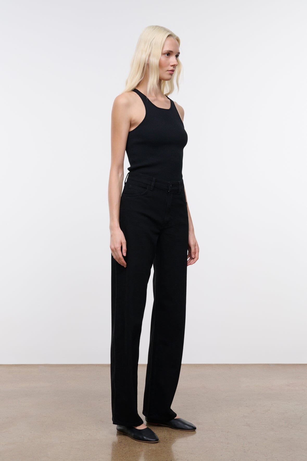 LEO HIGH RISE JEAN | BLACK - Image 3
