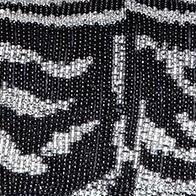 TOMMY BEADED BAG | BLACK WHITE ZEBRA - Image 7
