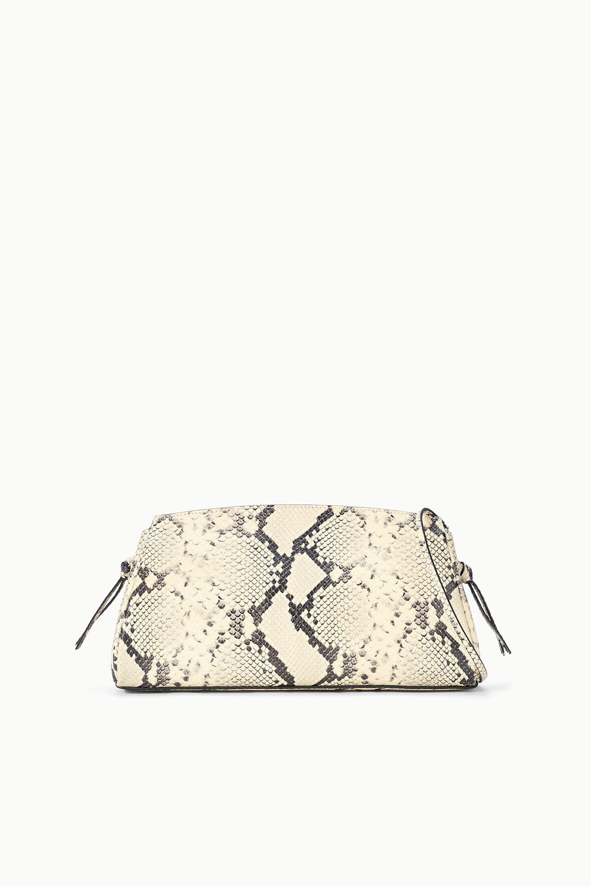 MAUDE CONVERTIBLE CLUTCH | WHITE SNAKE - Image 3