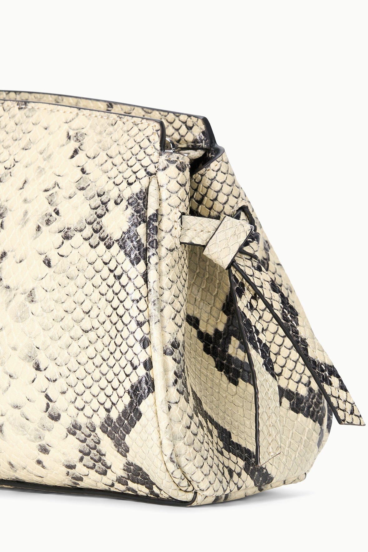 MAUDE CONVERTIBLE CLUTCH | WHITE SNAKE - Image 5