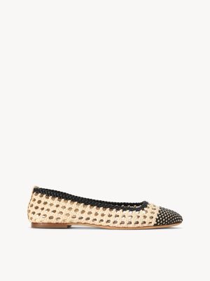 NELL CROCHET BALLERINA | CREAM BLACK