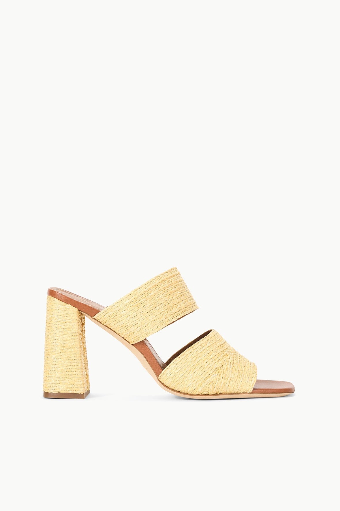 SKYLAR HEEL | NATURAL RAFFIA