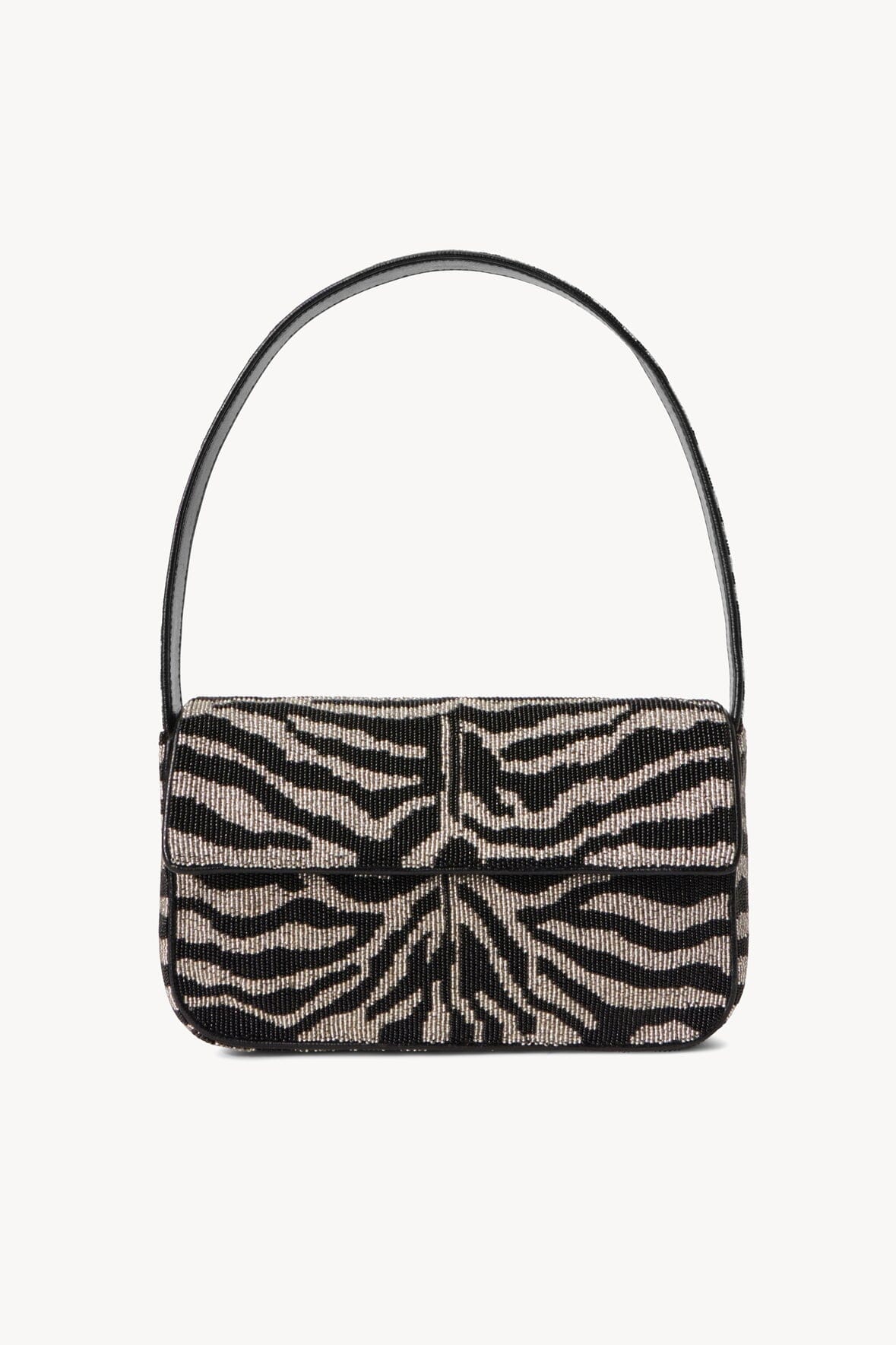 TOMMY BEADED BAG | BLACK WHITE ZEBRA