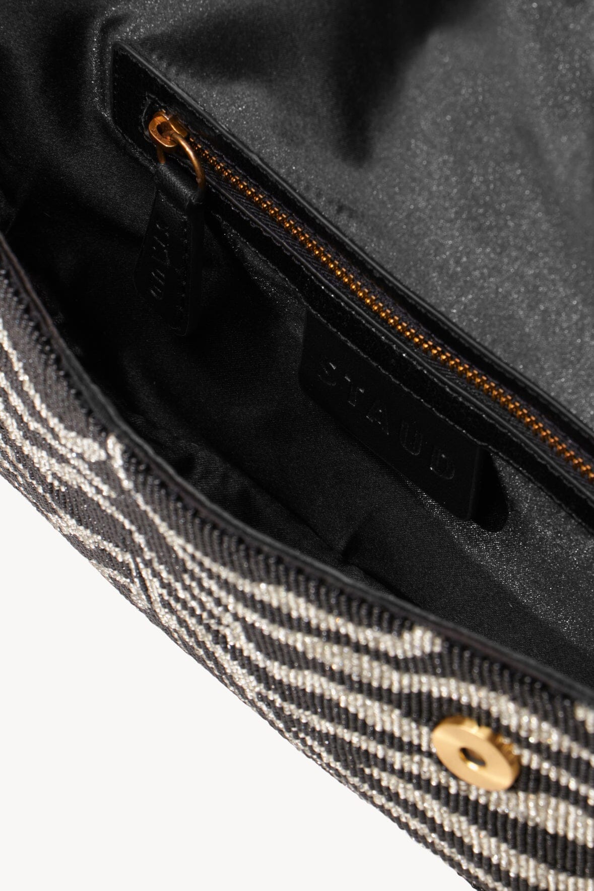 TOMMY BEADED BAG | BLACK WHITE ZEBRA - Image 5