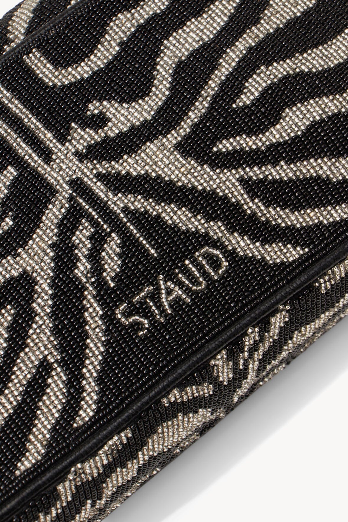 TOMMY BEADED BAG | BLACK WHITE ZEBRA - Image 6