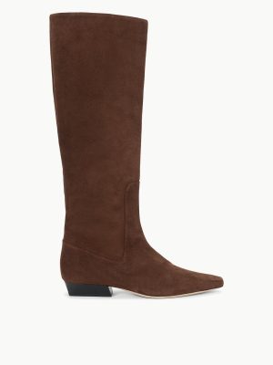 WALLY FLAT BOOT | MAHOGANY SUEDE