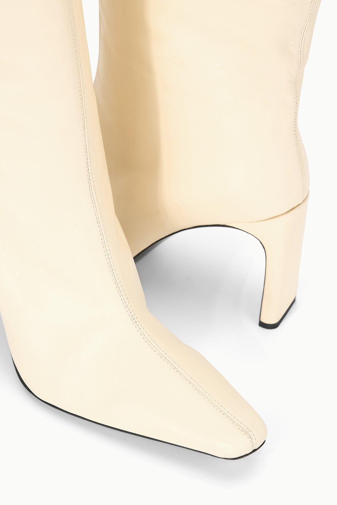 WALLY HIGH HEEL BOOT | CREAM - Image 4